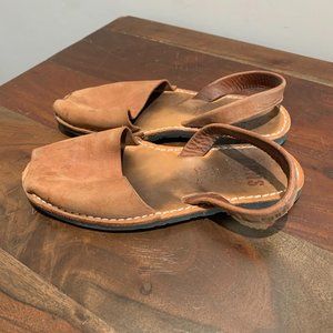 PONS Avarca Classic Slingback Peep Toe Leather San